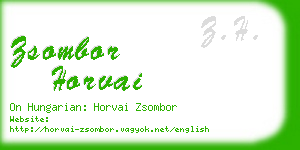 zsombor horvai business card